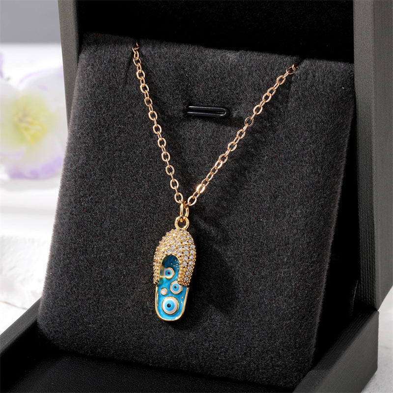 Collares de aleación de circón micro pavimentante para el ojo de los ojos al por mayor